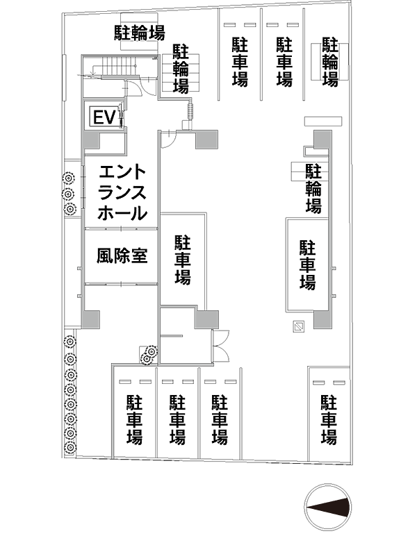 敷地配置図・1階平面図