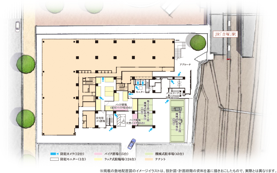 敷地配置図イメージイラスト