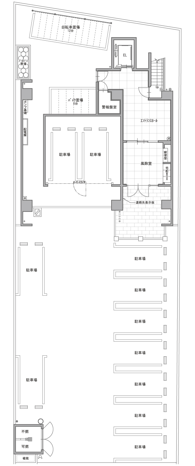 敷地配置図 ・1階平面図